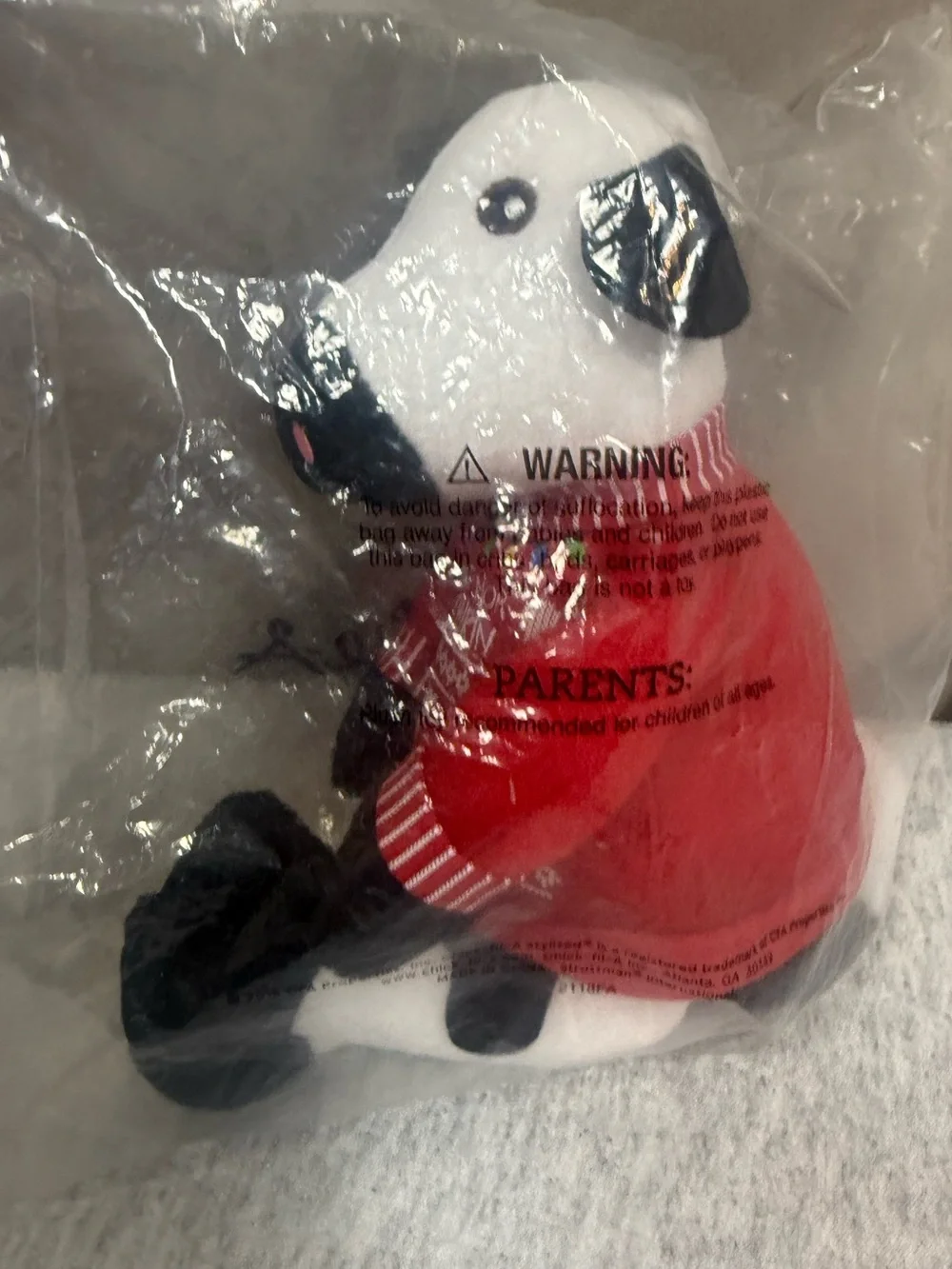 Chick-fil-A 2018 Holiday Plush Cow Red Sweater - One Size- NEW